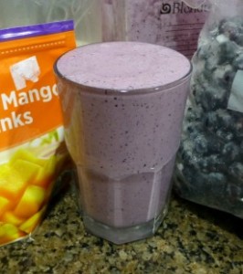 Blueberry Mango Raw Milk Smoothie