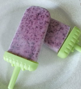Blueberry Yogurt Smoothie Popsicles